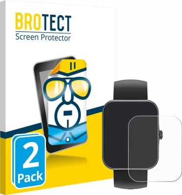 Produktbild von 2x Für Alutoria S80K 1.83" Schutzfolie BROTECT Displayschutz Display Schutz Folie Klar Transparent