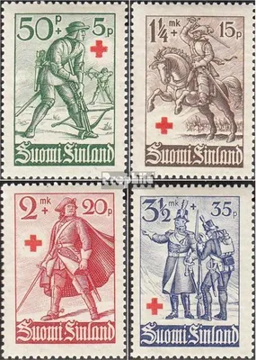 Produktbild von Briefmarken Finnland 1940 Mi 222-225 (kompl.Ausg.) postfrisch Rotes Kreuz