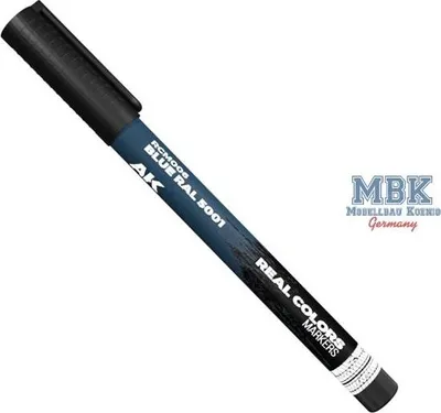 Produktbild von AK Interactive S.L. AK-RCM006 REAL COLORS MARKERS: Blue RAL 5001