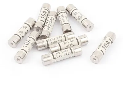 Produktbild von 10er Packung Keramik Sicherung 10A, 6x25mm Feinsicherungen Schnellschlag Ausl?secharakteristik Sicherung 250V
