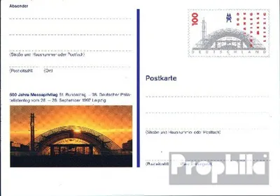 Produktbild von Belege Ganzsachen BRD (BR.Deutschland) 1997 PSo47 Amtliche Sonderpostkarte un Philatelistentage