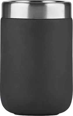 Produktbild von Zone Denmark Zahnputzbecher Porzellan 11 x 7cm schwarz matt