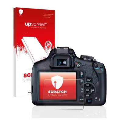 Produktbild von upscreen Schutzfolie für Canon EOS 2000D Displayschutz Displayschutzfolie Folie Klar Transparent