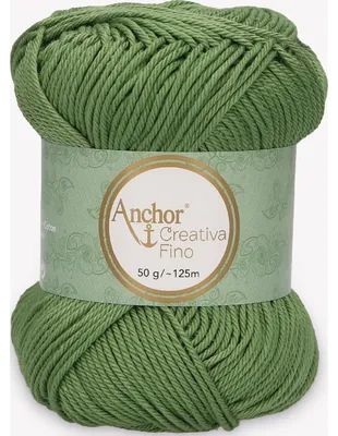 Produktbild von Anchor Creativa Fino – Baumwollgarn 100 % für Häkeln & Stricken (color 00212)