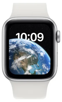 Produktbild von Apple Watch SE (2. Gen) 40mm (A2725) Silver Alu Sport Band White CEL Neuwertig