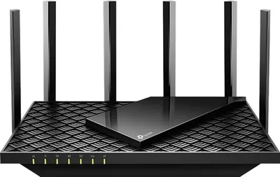 Produktbild von TP-Link Archer AX72, Wi-Fi 6 (802.11ax), Dual-Band (2,4 GHz/5 GHz), Ethernet/LAN, Schwarz, Tragbarer Router