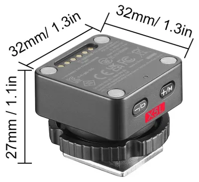 Image de Déclencheur de flash sans fil amovible magnétique X5L TTL/HSS, compatible avec l'appareil photo IT32