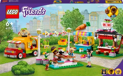 Image de LEGO 41701 Friends Streetfood-Market avec camion à tacos et bar à smoothies