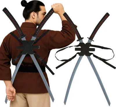 Immagine prodotto di Set di lame Ninja Samurai Duo Accessorio per costumi di Carnevale