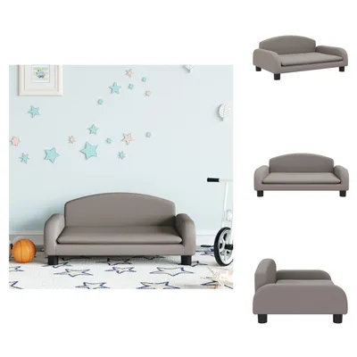 Obrázok produktu pre vidaXL Detská pohovka taupe 70x45x30 cm látka - Detský nábytok