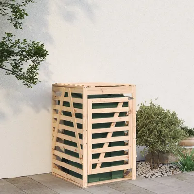 Image de 2025 cloris Box pour poubelles 84x90x128,5 cm pin massif - Box pour poubelles Sale7523927 1parcel