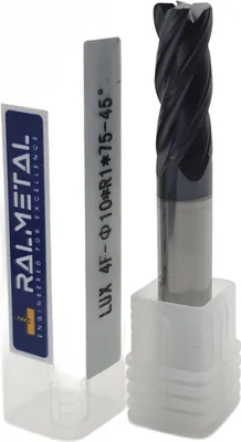 Immagine prodotto di Frese radiali VHM Fi10 x R1 x 75 mm - 45 HRC!