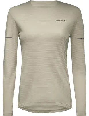 Image de GOREWEAR, chemise manches longues pour femmes, modèle Contest 2.0, couleur beige technique, taille M (Europe)