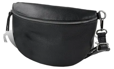 Produktbild von Toscanto Tasche Tragegurt passend schwarz Leder Gürteltasche D2OTT825BS