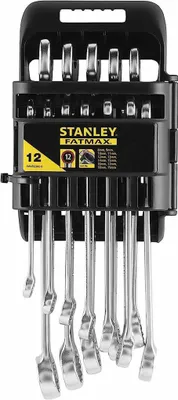 STANLEY Maulringschlüssel-Set 12-teilig 8-19 mm
