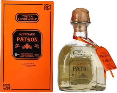 Image de Patrón Tequila Reposado 40% Vol. 0,7l en boîte cadeau