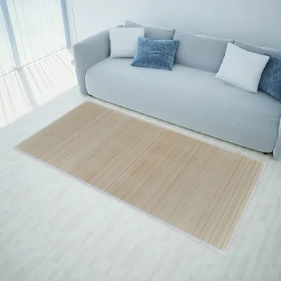 Obrázek produktu pro The Living Store Bambusové koberce 4 ks. Obdélníkové přírodní 120x180 cm