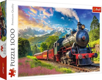 Obrázok produktu pre Puzzle Cesta vlakom, 1000 dielikov, zábava pre všetky vekové kategórie