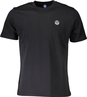 Produktbild von Schwarzes Herren-T-Shirt mit Logo und Rundhals – Kurzarm-Style