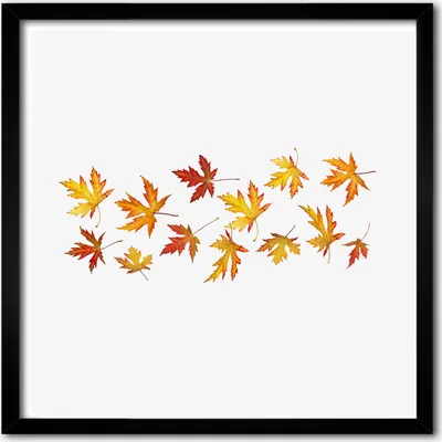 Produktbild von Bild - 50 cm x 50 cm - MDF - Rahmen, Wandkunst - Herbstlaub