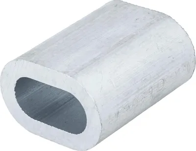Produktbild von DROMET Seilpressklemme ZLA10 Alu-Hülse 35 mm für 10mm Stahlseile