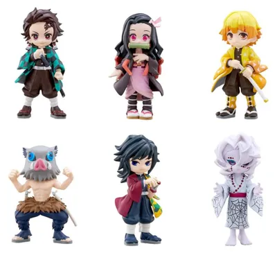 Obrázok produktu pre Demon Slayer: Kimetsu no Yaiba – PVC figúrky PalVerse, výška 9 cm, séria (6 kusov)