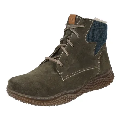 A single green boot is shown against a white background.