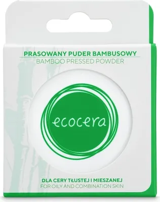 Produktbild von Ecocera Gepresstes Bambuspuder für fettige und Mischhaut, 10g