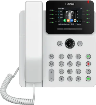 Obrázek produktu pro Fanvil V62G, IP telefon, Černá, Sluchátko s kabelem, Informace o SIP, 12 řádky, 1000 pol.