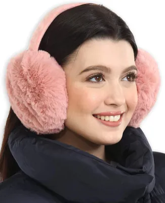 Produktbild von Ohrenschützer für Damen – Winter-Ohrenwärmer – Weiche und warme Ohrenschützer aus flauschigem Fleece im Zopfmuster – Ohrenbedeckungen für kaltes Wetter