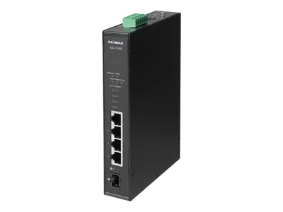 Produktbild von EDIMAX Switch Industrial 4-Port POE GbE + 1 GbE SFP unmanag.