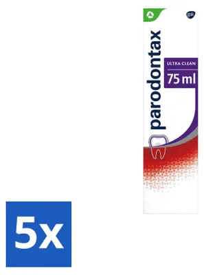Produktbild von 5 x Parodontax Ultra Clean Tandpasta - 75 ml - Vorteilspackung - 5 Stücke