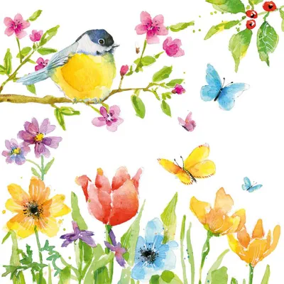 Immagine prodotto di Tovaglioli 33x33 cm - Spring Bird