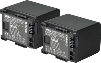 Produktbild von vhbw 2x Akku Ersatz für Canon 2740B002, BP-819 für Videokamera Camcorder (1600 mAh, 7,2 V, Li-Ion) + Infochip
