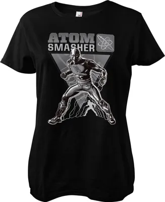 Produktbild von Black Adam - Atom Smasher Girly Tee - Small - Black