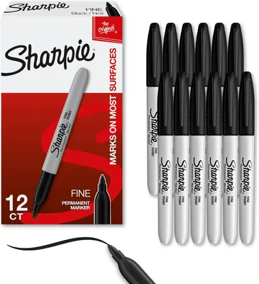 Productafbeelding van Sharpie S0810930, permanente stift, fijn, zwart, set van 12