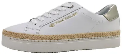 Image de Chaussures pour femmes Tom Tailor, lacets, blanc, style décontracté