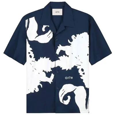 Produktbild von Hemd Arte Arte Big Flower shirt "White/Navy" für Herren