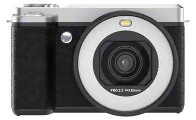 Obrázek produktu pro INF Sada digitálního fotoaparátu s otočným displejem, širokoúhlým objektivem a 32G TF kartou — 80MP, 5K video, 180° otočný, 18X zoom Černá