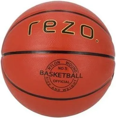 Image de Ballon de Basket Rezo, Caoutchouc, Taille 5, Marron, Polyvalent