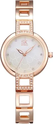 Produktbild von Uhr SHENGKE LU-4370 - Elegante Damenuhr in Gold/Rosa KP4370