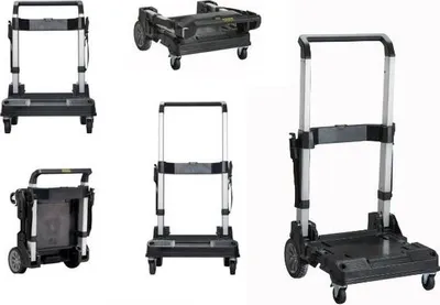 Zdjęcie produktu dla Stanley FMST1-72363, Aluminium, Plastik, Wózek transportowy, Czarny, 100 kg, 4 szt., 18 cm