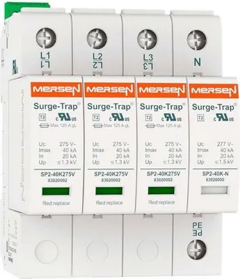 Obrázok produktu pre Prepäťová ochrana typ 2.4-pin 40kA - Prepäťová ochrana pre napájanie STPT2-40K275V-4PGM