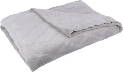Produktbild von Flanell Wohndecke Raute 150 x 200 cm taupe Raute