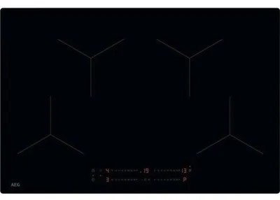 Obrázok produktu pre AEG Samostatná varná doska / Indukcia / Séria 5000 Induction / Varná doska²Hood / Ovládanie pomocou posuvníka / 80 cm / Povrchová montáž / 4 varné zóny / Funkcia Power / Detský zámok OIO84A00IB