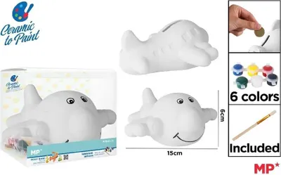 Obrázok produktu pre Skarbonka ceramiczna do malowania samolot