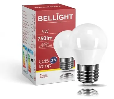 Obrázok produktu pre LED 180-260V G45 9W E27 830lm teplá biela iluminačka
