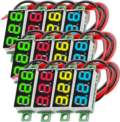Obrázek produktu pro AZ-Delivery Nářadí a měřidla 0,28" mini digitální voltmetr voltmetr se 7-segmentovým displejem 2,5V - 30V kompatibilní s Arduino, 3x sada