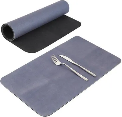 Obrázok produktu pre Odkvapkávacia podložka pod drez, 50 x 30 cm, podložka na kávu, tmavošedá, absorpčná kuchynská podložka
