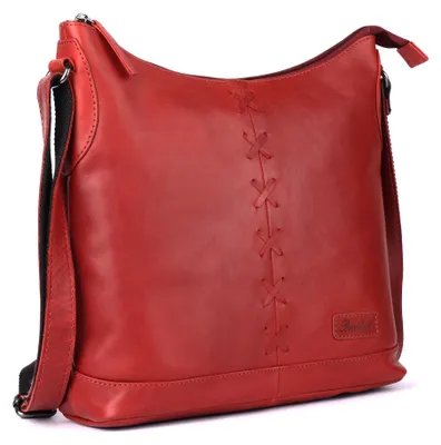 Produktbild von Benthill Shopper Damen Leder - Ledertasche mit Reißverschluss - Umhängetasche aus Echtleder - Handtasche Vintage - Bag Beutel - Frauen Schulterbeutel